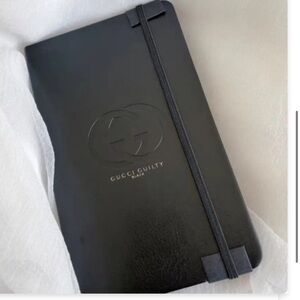 Gucci Parfums Black Notebook with Elastic Band